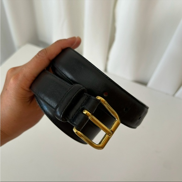 Coach Accessories - COACH 5950 Black Cowhide leather Belt Gold toned buckle size 40”.